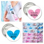 Genderreval set met 1 sjerp en 12 armbandjes en 12 buttons, Hobby en Vrije tijd, Feestartikelen, Verzenden, Nieuw, Versiering