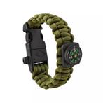 Trizand SURVIVAL Armband met Accessoires - Groen, Sport en Fitness, Bergsport en Wandelen, Ophalen of Verzenden, Nieuw