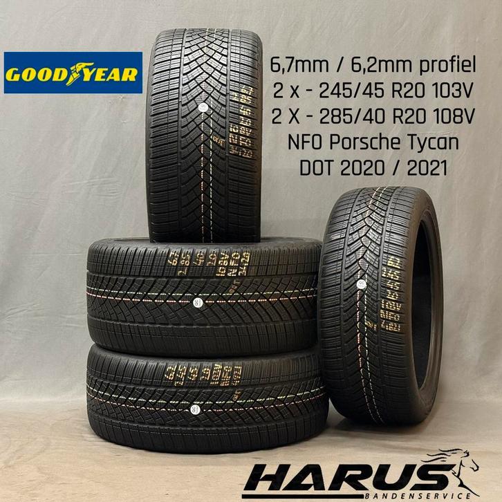 245/45/20 285/40/20 NF0 Goodyear winterbanden 6,2/6,7mm 4X, Auto-onderdelen, Banden en Velgen, 20 inch, Erkend duurzaam, Winterbanden