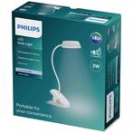 Philips LED klemlamp wit 3W 175lm 4000K Cri90 | oplaadbaa..., Nieuw, Ophalen of Verzenden