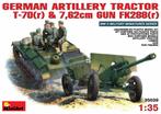 Miniart - German Artillery Tractor T-70 R & Gun W/crew, Hobby en Vrije tijd, Modelbouw | Overige, Nieuw, 1:50 tot 1:144