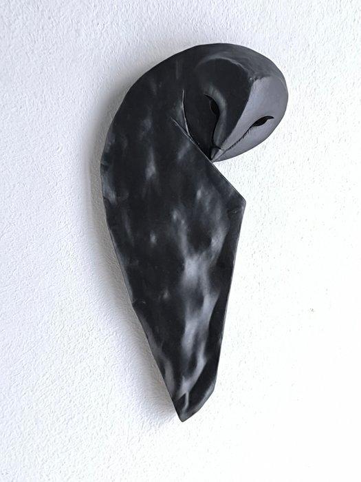 Federico Alibrio - Leaf barn owl - The Silent Threshold, Antiek en Kunst, Kunst | Designobjecten