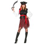 Piraat Jurk Rood Zwart Dames, Kleding | Dames, Carnavalskleding en Feestkleding, Nieuw, Verzenden