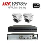 Hikvision set 2 Megapixel FullHD Dome Camera's + 1TB, Audio, Tv en Foto, Videobewaking, Nieuw, Ophalen of Verzenden
