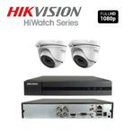 Hikvision set 2 Megapixel FullHD Dome Camera's + 1TB, Ophalen of Verzenden, Nieuw
