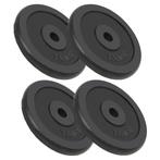 vidaXL Halterschijven 4 st 4x7,5 kg gietijzer, Verzenden, Nieuw