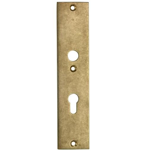 SKG3 rechthoekig schild PC55 binnen messing antiek, Doe-het-zelf en Verbouw, Hang- en Sluitwerk, Verzenden