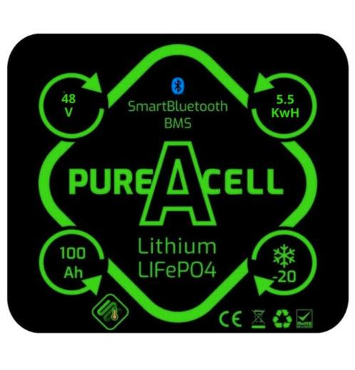 PureAcell Premium Lithium 100Ah 48 volt, Watersport en Boten, Navigatiemiddelen en Scheepselektronica, Nieuw, Ophalen of Verzenden