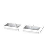 Wastafel Tiger S-line Quadro 120 cm Glanzend Wit, Ophalen of Verzenden, Nieuw, Chroom, Overige typen