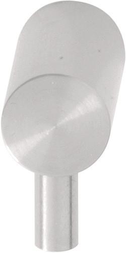 Meubelknop Basic LPB10 Mat RVS 10 mm, Doe-het-zelf en Verbouw, Hang- en Sluitwerk, Nieuw, Ophalen of Verzenden