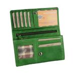 HillBurry Vintage Dames Portemonnee VL777023 - RFID - Groen, Sieraden, Tassen en Uiterlijk, Portemonnees, Overige merken, Verzenden