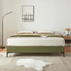 Tweepersoonsbed Lilla met bedbodem 180x200 cm groen [en.casa, Huis en Inrichting, Verzenden, Nieuw