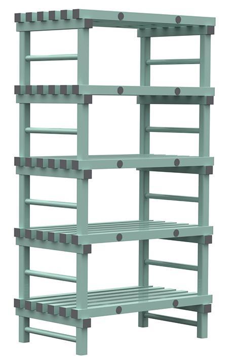 REA Eurostelling | 5 Niveaus | 6 formaten | 60 cm diep, Zakelijke goederen, Horeca | Meubilair en Inrichting, Verzenden
