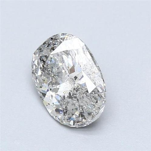 1 pcs Diamant (Natuurlijk) - 1.00 ct - Ovaal - G - P1 -, Sieraden, Tassen en Uiterlijk, Edelstenen