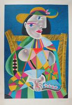 Mikhail Chemiakin (1943) - Hommage à Picasso : Femme au, Antiek en Kunst