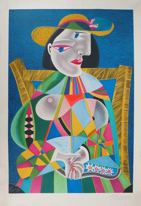 Mikhail Chemiakin (1943) - Hommage à Picasso : Femme au, Antiek en Kunst, Antiek | Overige Antiek