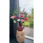 Zijden Bloemen met Strawberry Juice Vase H23cm, Verzenden, Nieuw