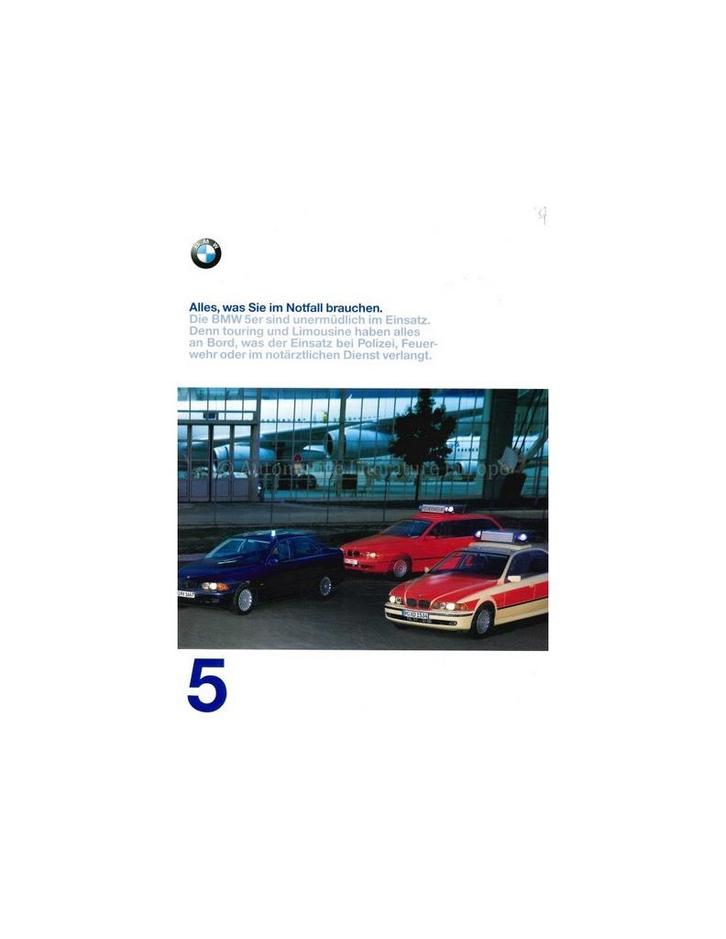 1997 BMW 5 SERIE HULPVOERTUIGEN BROCHURE DUITS, Boeken, Auto's | Folders en Tijdschriften, BMW