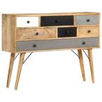 vidaXL Dressoir 110x30x82 cm massief mangohout, Huis en Inrichting, Kasten | Dressoirs, 100 tot 150 cm, Verzenden, Nieuw, 25 tot 50 cm