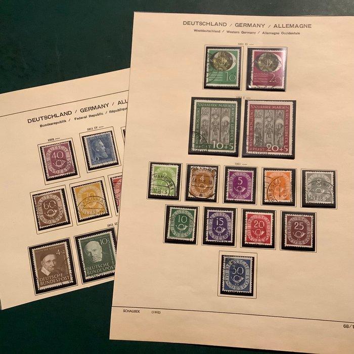 Duitsland, Bondsrepubliek 1951 - Volledige jaargang met, Postzegels en Munten, Postzegels | Europa | Duitsland