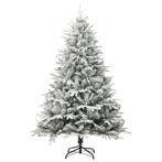 Kunstkerstboom LEDs, kerstballen en sneeuw PVC en PE 240 cm, Nieuw, Verzenden
