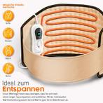 Warmtekussen rug - Warmteband - Verwarmde rugband - Beige -, Verzenden, Zo goed als nieuw