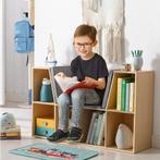 TRUUSK Kinderboekenkast met Zitkruk - 6 Vakken - 3 Kussens -, Kinderen en Baby's, Kinderkamer | Commodes en Kasten, Verzenden