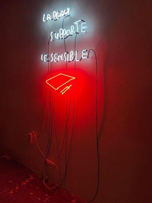 Sylvain BARBEROT - la peau supporte le sensible, Antiek en Kunst, Kunst | Schilderijen | Modern