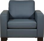 Leren Energy, 65cm fauteuil - Toledo Leer Marine - Hout,, Huis en Inrichting, Banken | Bankstellen, Nieuw, Modern, Rechte bank