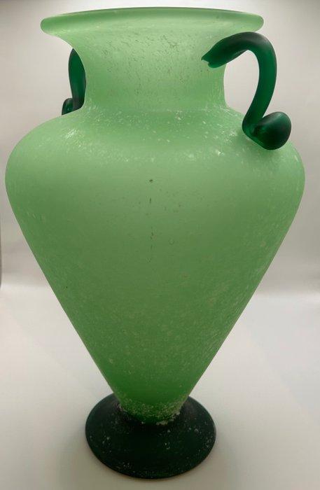 Vaas met dubbele oren - Scavo - Glas, Antiek en Kunst, Antiek | Glas en Kristal