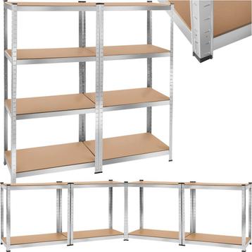 tectake® - Werkplaatsrek met 8 MDF-planken - Opbergkast - Ke