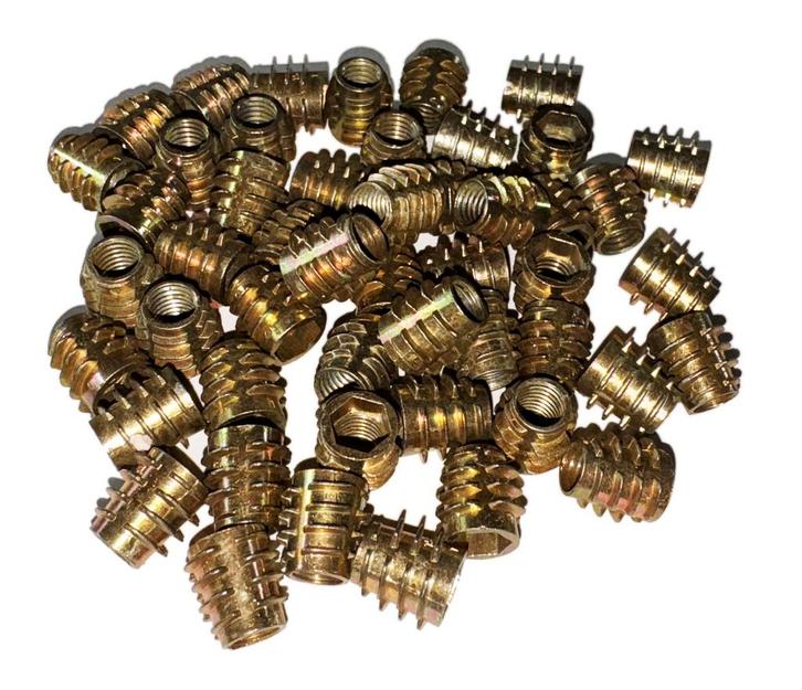 Set van 50 rampamoeren zonder flens (inschroefmoeren, M8x15, Doe-het-zelf en Verbouw, Gereedschap | Handgereedschap, Nieuw, Ophalen of Verzenden