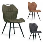 MX Sofa Eetkamerstoel Scala | Antraciet | Microvezel stof, Huis en Inrichting, Stoelen, Ophalen, Nieuw, Industrieel