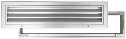 Deurrooster aluminium LxH 400 x 100mm, Doe-het-zelf en Verbouw, Ventilatie en Afzuiging, Nieuw, Verzenden
