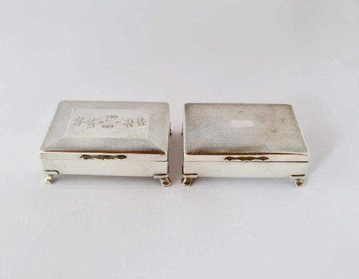 Zonder Minimumprijs - Sigarettendoos - Antieke zilveren, Verzamelen, Rookartikelen, Aanstekers en Luciferdoosjes