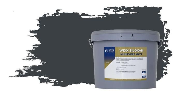 Wixx Siloxan Buitenlatex Matt RAL 7016 | Antracietgrijs 10L, Doe-het-zelf en Verbouw, Verf, Beits en Lak, Verf, Grijs, Nieuw, 5 tot 10 liter