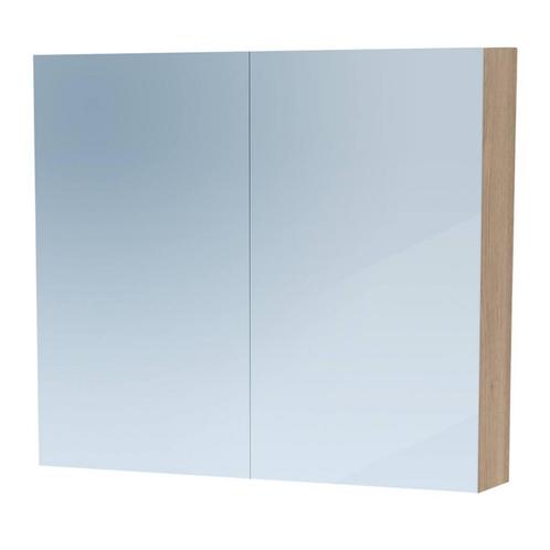 Spiegelkast Dual Exclusive Line 80cm Legno Calore, Doe-het-zelf en Verbouw, Sanitair, Bad, Nieuw, Ophalen of Verzenden