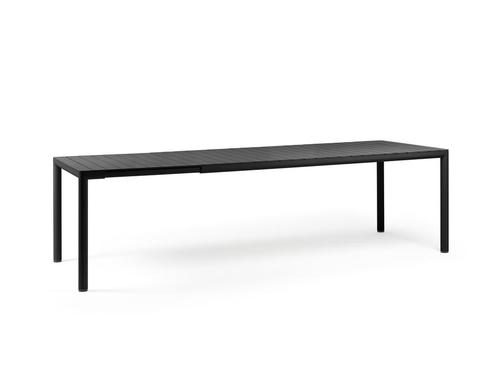 Nardi Tevere uittrekbare tafel kunststof - ZwartGrijs, Tuin en Terras, Tuintafels, Ophalen of Verzenden