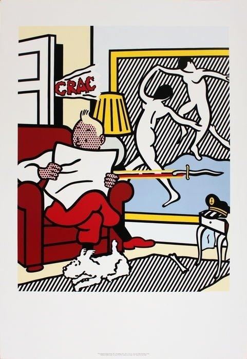 Roy Lichtenstein - Tintin reading, Boeken, Stripboeken