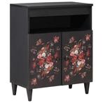 vidaXL Opslagkasten Multikleur 60 x 33,5 x 75 cm Massief, Huis en Inrichting, Woonaccessoires | Cd- en Dvd-rekken, Verzenden, Nieuw