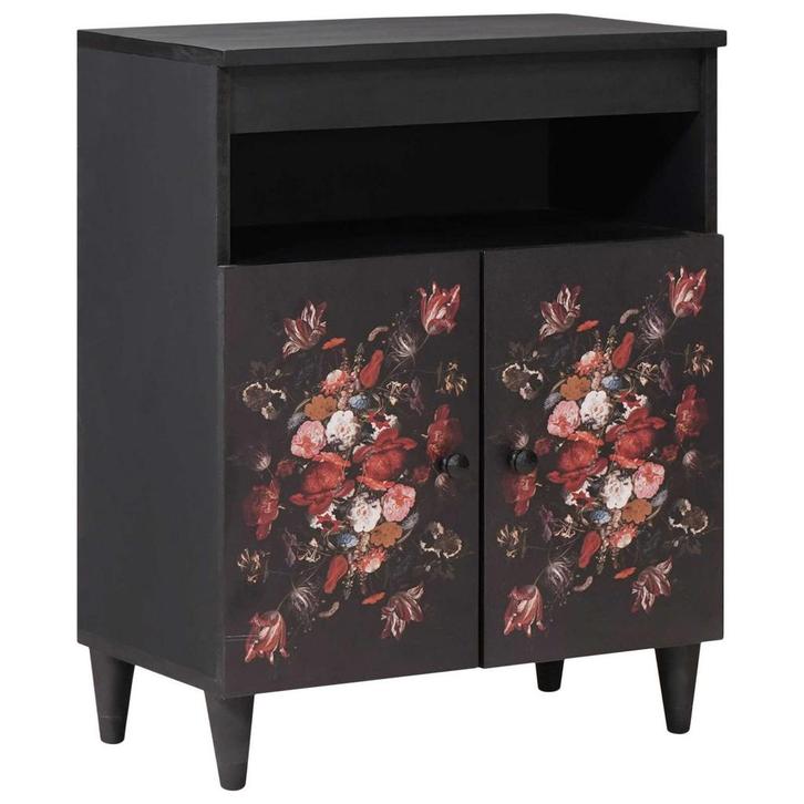 vidaXL Opslagkasten Multikleur 60 x 33,5 x 75 cm Massief, Huis en Inrichting, Woonaccessoires | Cd- en Dvd-rekken, Nieuw, Verzenden