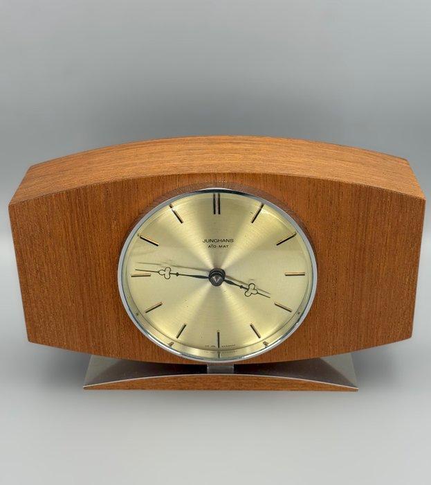 Tafelklok - Junghans Ato-Mat - teak - 1960-1970 - Volledig, Antiek en Kunst, Kunst | Designobjecten