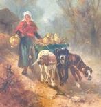 Henry Schouten (1864-1927) - The Milkmaid, Antiek en Kunst, Kunst | Schilderijen | Klassiek