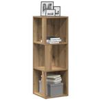 vidaXL Hoekkast 33x33x100 cm bewerkt hout artisanaal, Huis en Inrichting, Kasten | Overige, Verzenden, Nieuw