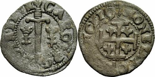 O J Lothringen Herzogtum Frankreich Charles Iii Karl Iii..., Postzegels en Munten, Munten | Europa | Niet-Euromunten, Verzenden