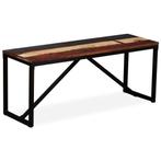 vidaXL Bankje 110x35x45 cm massief gerecycled hout, Huis en Inrichting, Banken | Voetenbanken en Poefen, Verzenden, Nieuw