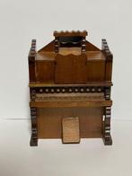 Shackman Miniature Wooden Organ Music Box - Muziekdoos -, Antiek en Kunst, Curiosa en Brocante