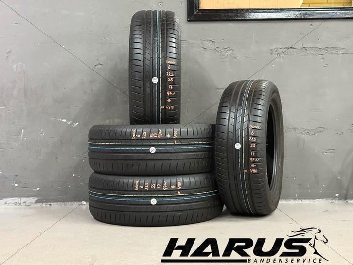 225/55/17 97W (*) Bridgestone zomerbanden demo 6mm 4 stuks, Auto-onderdelen, Banden en Velgen, 17 inch, Erkend duurzaam, Zomerbanden