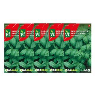 Basilicumzaad | VT | 5 stuks (Genovese), Tuin en Terras, Bloembollen en Zaden, Verzenden