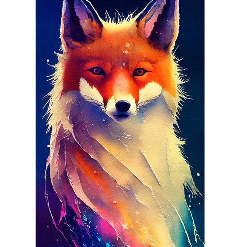 Diamond Painting Set - Vos - incl. Pen & Wax - 30 x 40 cm NI, Hobby en Vrije tijd, Knutselen, Nieuw, Ophalen of Verzenden